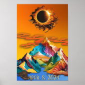 Solar Eclipse 8. April 2024 Poster (Vorne)