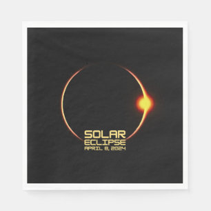 Solar Eclipse 8. April 2024 Serviette