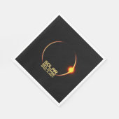 Solar Eclipse 8. April 2024 Serviette (Ecke)