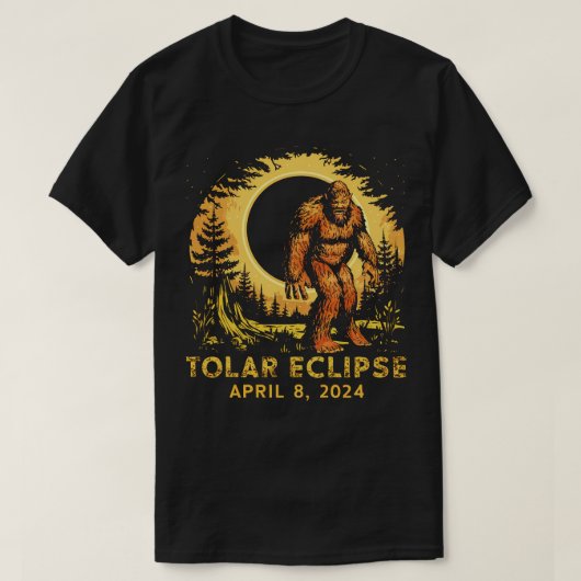 Solar-Eclipse 8. April 2024 T-Shirt (Design vorne)