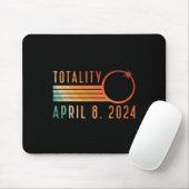 Solar Eclipse 8. April 2024 Totality Solar Eclipse Mousepad (Mit Mouse)