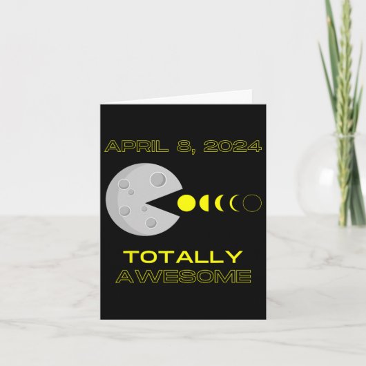 Solar Eclipse - 8. April Karte (Vorderseite)