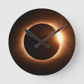 Solar Eclipse Acrylic Clock Runde Wanduhr (Vorderseite)