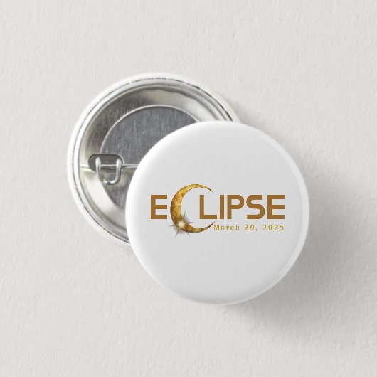 Solar Eclipse American Event 3.29.2025 Button (Vorne & Hinten)