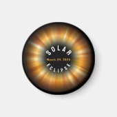 Solar Eclipse American Event 3/29/2025 INDIVIDUELL Magnet (Vorne)