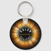 Solar Eclipse American Event 3/29/2025 INDIVIDUELL Schlüsselanhänger (Vorderseite)