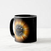 Solar Eclipse American Event 3/29/2025 INDIVIDUELL Tasse (Vorderseite Links)