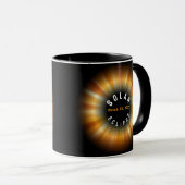 Solar Eclipse American Event 3/29/2025 INDIVIDUELL Tasse (VorderseiteRechts)