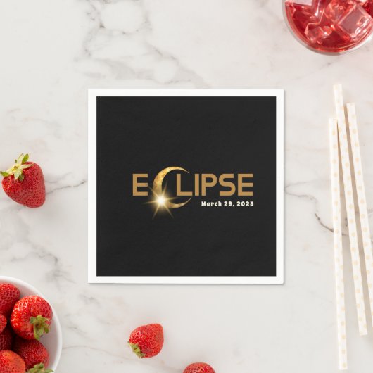 Solar Eclipse American Event 3/29/2025 Tasse Serviette (Beispiel)