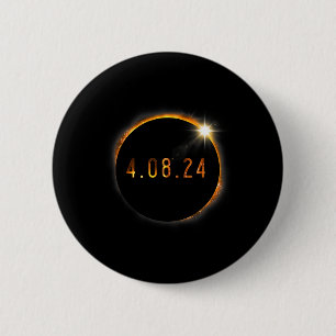Solar Eclipse American Totality Spring 40824 Button