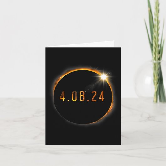 Solar Eclipse American Totality Spring 40824 Karte (Vorderseite)