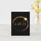 Solar Eclipse American Totality Spring 40824 Karte (Gelbe Blume)