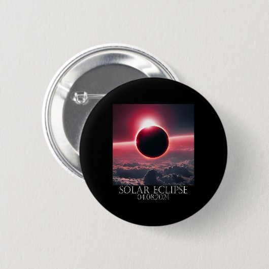 Solar Eclipse April 2024 04,08,24 Button (Vorne & Hinten)