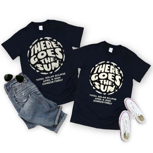 Solar Eclipse April 2024 Personalisierter T - Shir T-Shirt