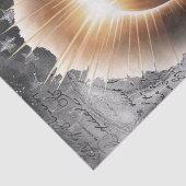 Solar Eclipse Astronomie Celestial Gnome Seidenpapier (Detail)