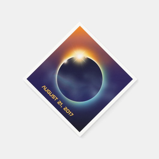 Solar-Eclipse | Astronomie-Star-Party Serviette (Ecke)