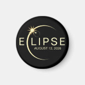 Solar Eclipse Astronomy Event 2026 Magnet (Vorne)