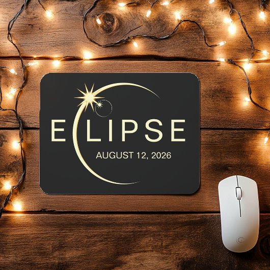Solar Eclipse Astronomy Event 2026 Mousepad