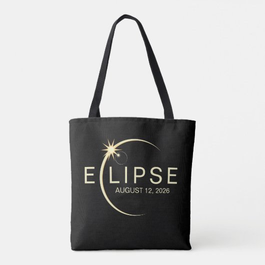 Solar Eclipse Astronomy Event 2026 Tasche (Rückseite)