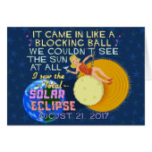 Solar Eclipse August 21 2017 American Funny (Vorderseite (Horizontal))