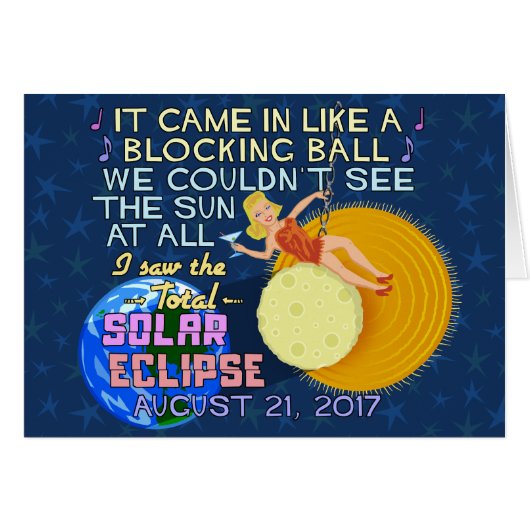 Solar Eclipse August 21 2017 American Funny (Vorderseite (Horizontal))