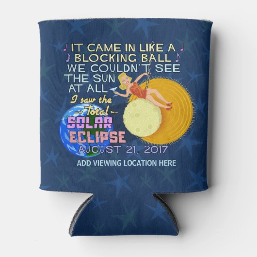 Solar Eclipse August 21 2017 American Funny Dosenkühler (Vorderseite)