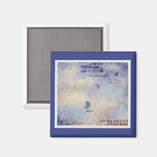 Solar Eclipse August 21, 2017 Boonville Magnet (Vorderseite/Rückseite)