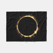 Solar Eclipse August 21 2017 Design Fleecedecke (Vorderseite (Horizontal))