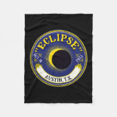 Solar Eclipse Austin Texas Familie Reisen T Fleecedecke (Vorderseite)