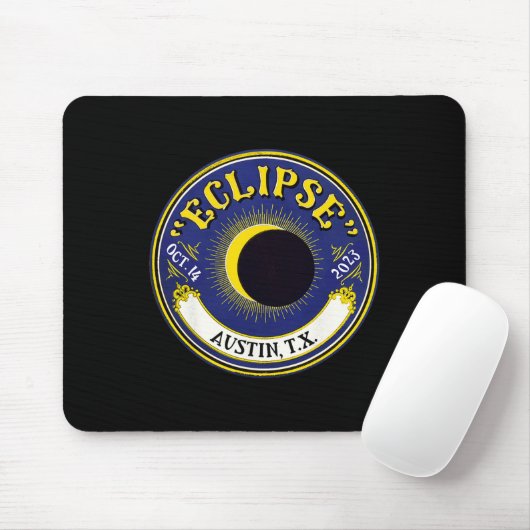 Solar Eclipse Austin Texas Familie Reisen T Mousepad (Mit Mouse)