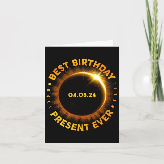 Solar Eclipse Best Birthday Ever Funny Totality Ap Karte (Vorderseite)