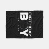 Solar Eclipse Birthday Boy insgesamt 8. April 2024 Fleecedecke (Vorderseite (Horizontal))