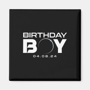 Solar Eclipse Birthday Boy insgesamt 8. April 2024 Magnet