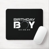Solar Eclipse Birthday Boy insgesamt 8. April 2024 Mousepad (Mit Mouse)