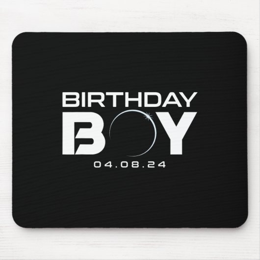 Solar Eclipse Birthday Boy insgesamt 8. April 2024 Mousepad (Vorne)