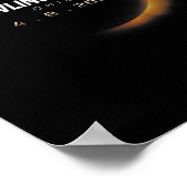 Solar Eclipse Bowling Green Ohio 8. April Poster (Ecke)