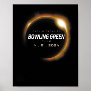 Solar Eclipse Bowling Green Ohio 8. April Poster