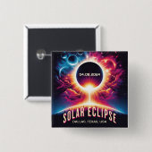 Solar-Eclipse Button (Vorne & Hinten)