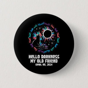 Solar Eclipse Cat Hallo Dunkelheit April 8 Frauen Button
