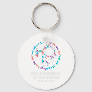 Solar Eclipse Cat Hallo Dunkelheit April 8 Frauen  Schlüsselanhänger