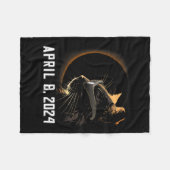 Solar Eclipse Cat Solar Eclipse Brille Cat Fleecedecke (Vorderseite (Horizontal))