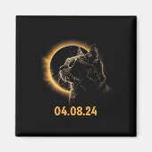 Solar Eclipse Cat Solar Eclipse Brille Cat Fun Magnet (Vorne)