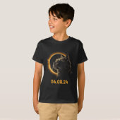 Solar Eclipse Cat Solar Eclipse Brille Cat Fun T-Shirt (Vorne ganz)