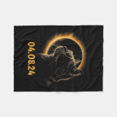 Solar Eclipse Cat Solar Eclipse Brille Cat Funny Fleecedecke (Vorderseite (Horizontal))