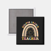 Solar Eclipse Chaser 2024 April 8 Lehrer Lehre Magnet (Vorderseite/Rückseite)