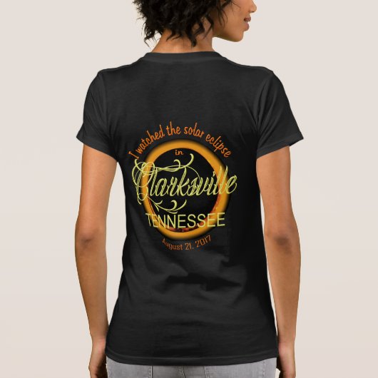 Solar Eclipse Clarksville TN Shirts für Frauen (Rückseite)