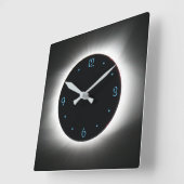 Solar eclipse clock quadratische wanduhr (Winkel)