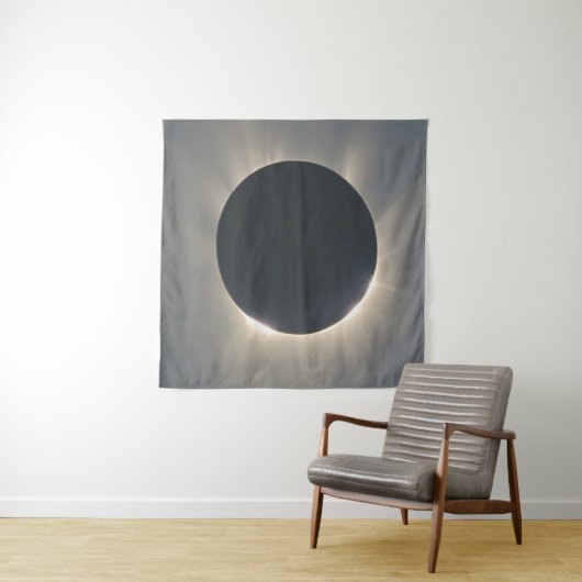 Solar Eclipse Closeup Wandteppich (Beispiel (Horizontal))