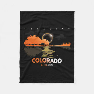 Solar Eclipse Colorado Gitarre Totality Fleecedecke