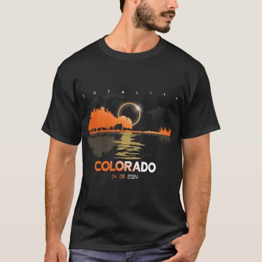 Solar Eclipse Colorado Gitarre Totality T-Shirt (Vorderseite)